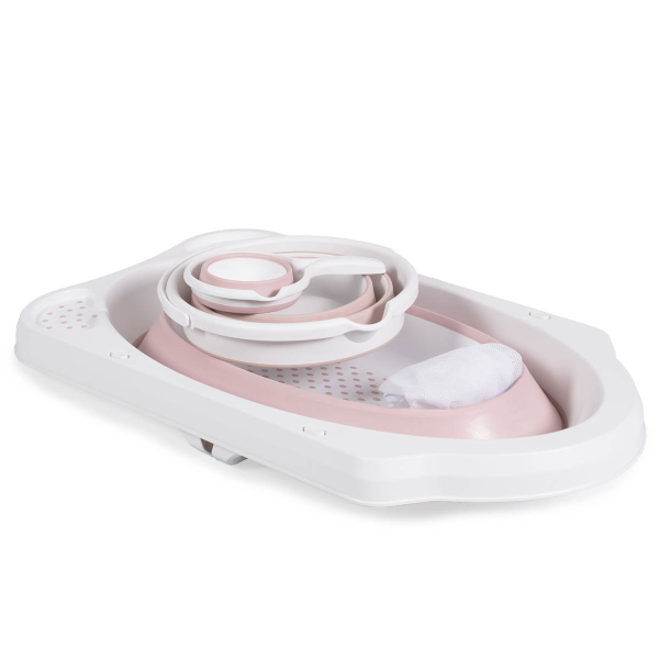 Πτυσσόμενο Μπανάκι Μωρού (Σετ 4τμχ) Cangaroo Hawaii Pink 091097