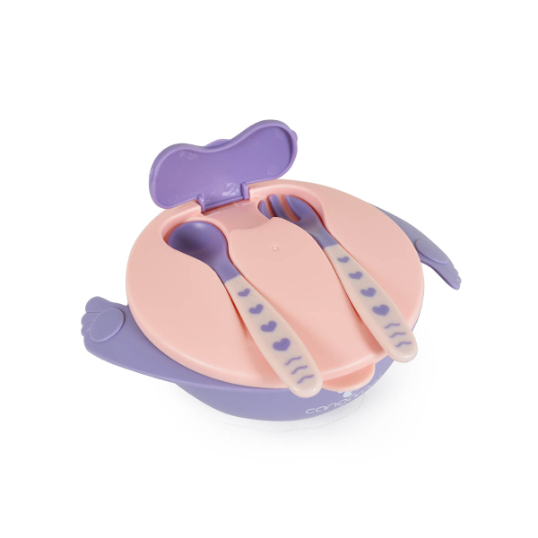 Φαγητοδοχείο Με Κουτάλι & Πιρούνι (Σετ) 300ml Cangaroo Jelly Pink F1730
