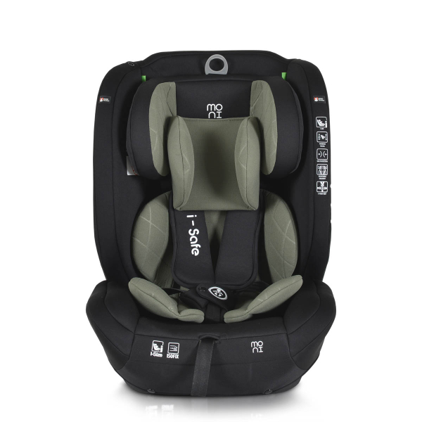 Κάθισμα Αυτοκινήτου ISOfix (76-150εκ. Ύψος) Moni i-Safe i-Size Green