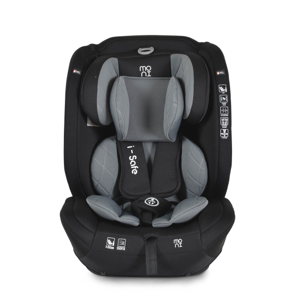 Κάθισμα Αυτοκινήτου ISOfix (76-150εκ. Ύψος) Moni i-Safe i-Size Grey