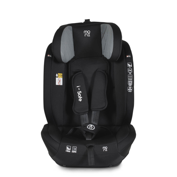 Κάθισμα Αυτοκινήτου ISOfix (76-150εκ. Ύψος) Moni i-Safe i-Size Grey