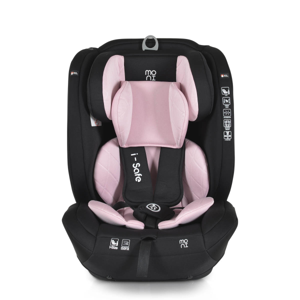 Κάθισμα Αυτοκινήτου ISOfix (76-150εκ. Ύψος) Moni i-Safe i-Size Pink