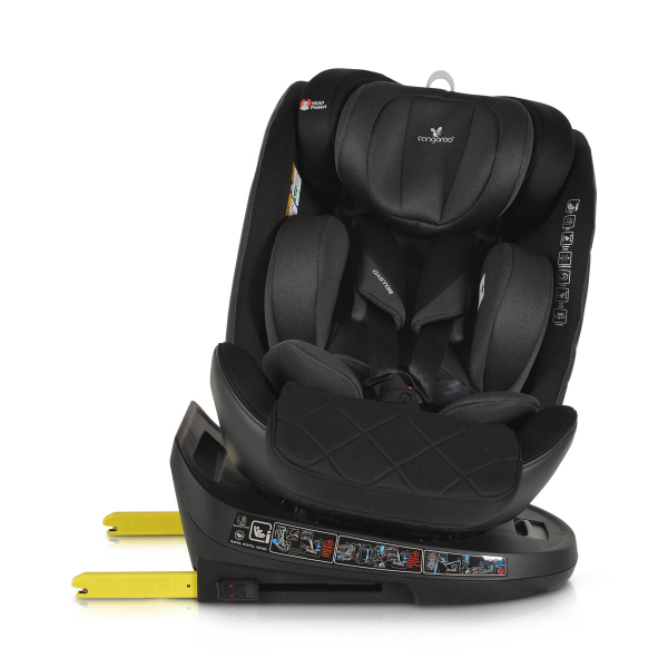 Κάθισμα Αυτοκινήτου ISOfix (40-150εκ. Ύψος) Cangaroo Castor i-Size Black