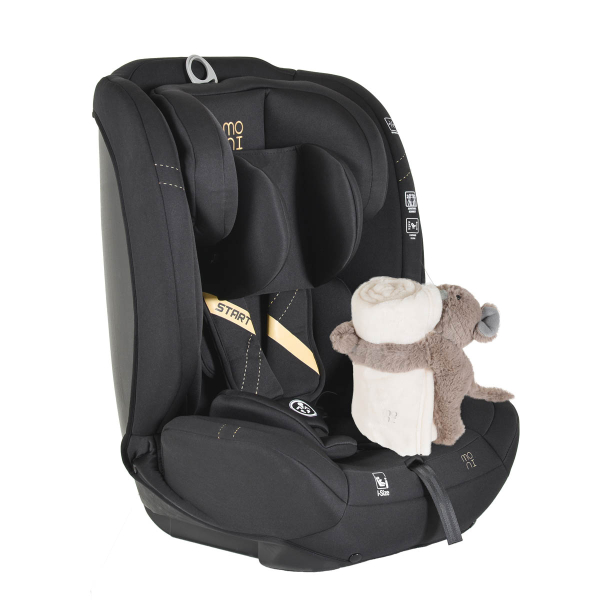 Κάθισμα Αυτοκινήτου ISOfix (76-150εκ. Ύψος) Moni Start i-Size Black