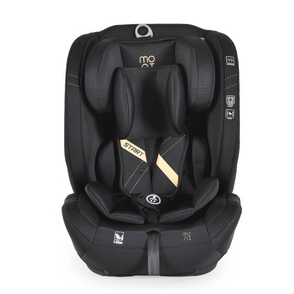 Κάθισμα Αυτοκινήτου ISOfix (76-150εκ. Ύψος) Moni Start i-Size Black