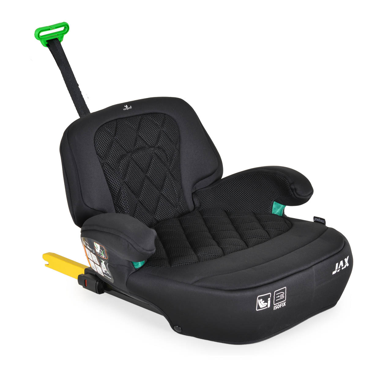 Κάθισμα Αυτοκινήτου Booster ISOfix (125 έως 150εκ. Ύψος) Cangaroo Jax i-Size Black