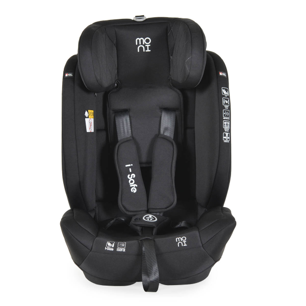 Κάθισμα Αυτοκινήτου ISOfix (76-150εκ. Ύψος) Moni i-Safe i-Size Black