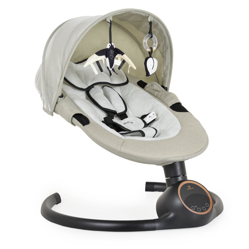 Ηλεκτρικό Ρηλάξ Με Μουσική (0+ Μηνών/Έως 9kg) Cangaroo Prestige Light Grey