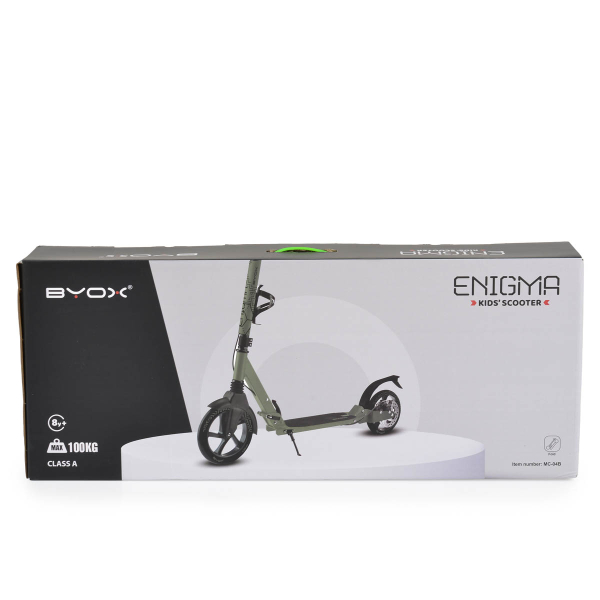 Παιδικό Πατίνι Δίτροχο (8+ Ετών) Byox Enigma Green