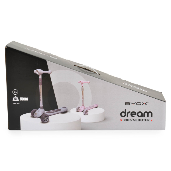 Παιδικό Πατίνι Τρίτροχο (3+ Ετών) Byox Dream Pink