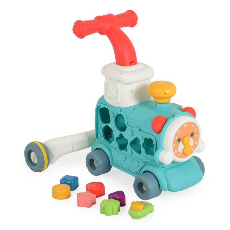 Περπατούρα Με Παιχνίδια Moni Happy Train 3 In 1 Mint