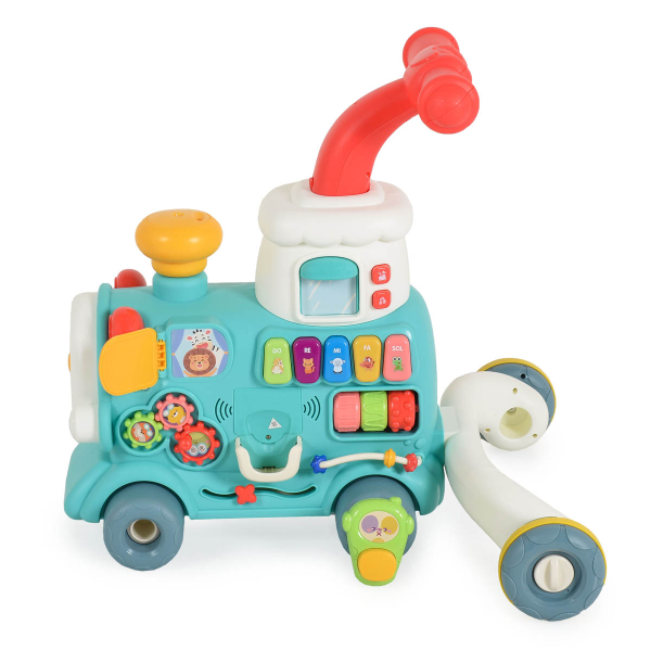 Περπατούρα Με Παιχνίδια Moni Happy Train 3 In 1 Mint