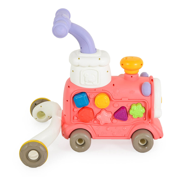 Περπατούρα Με Παιχνίδια Moni Happy Train 3 In 1 Pink