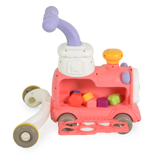 Περπατούρα Με Παιχνίδια Moni Happy Train 3 In 1 Pink