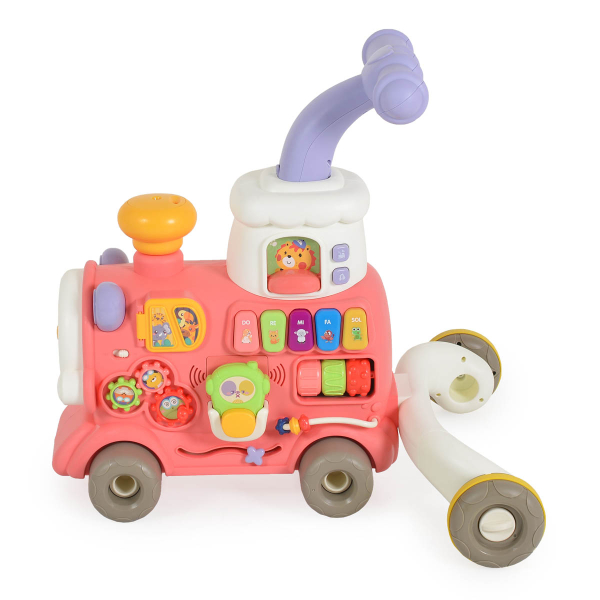 Περπατούρα Με Παιχνίδια Moni Happy Train 3 In 1 Pink
