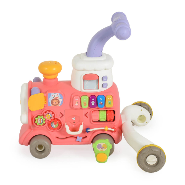 Περπατούρα Με Παιχνίδια Moni Happy Train 3 In 1 Pink