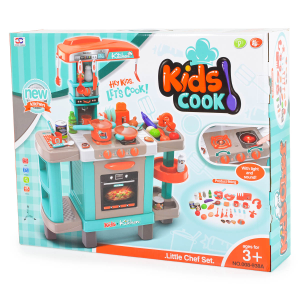 Παιχνίδι Ρόλων Κουζίνα (72x29x87) Με Φως & Ήχο Xiong Cheng Little Chef 008-938A