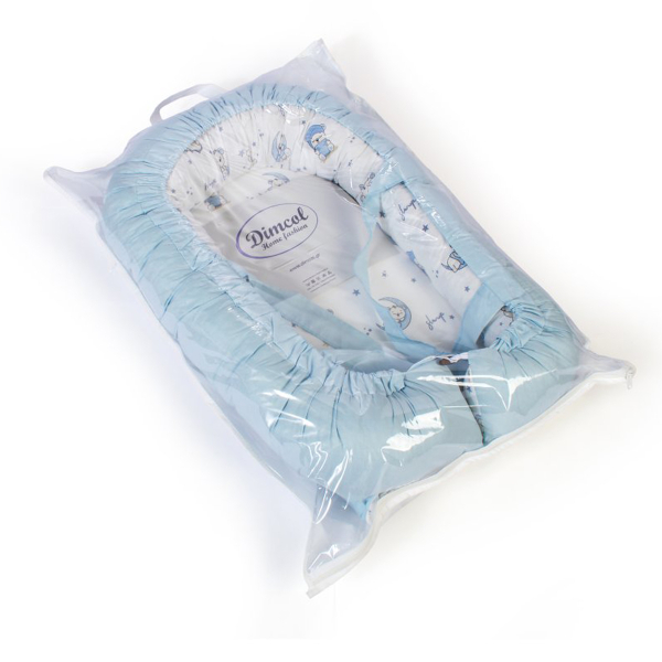 Φωλιά Ύπνου (85x60x15) Dimcol Bear's Nest 03 White-Sky Blue