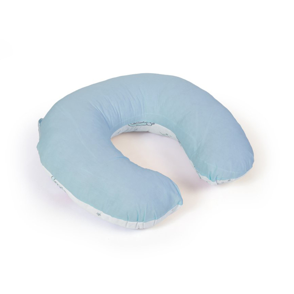 Μαξιλάρι Θηλασμού (60x50x15) Dimcol Bear's Nest 03 White-Sky Blue