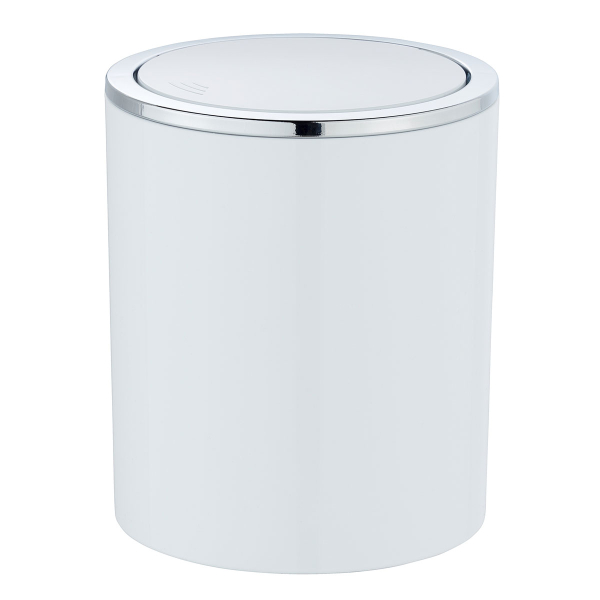 Κάδος Απορριμμάτων Μπάνιου (Φ14x17) Wenko 2lt Inca White 23930100