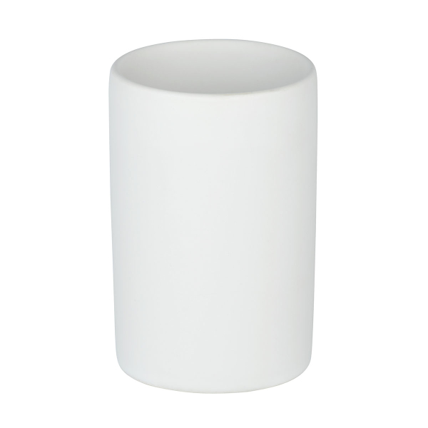 Ποτηροθήκη Μπάνιου (Φ7.5x11.2) Wenko Polaris White Matt 24010100
