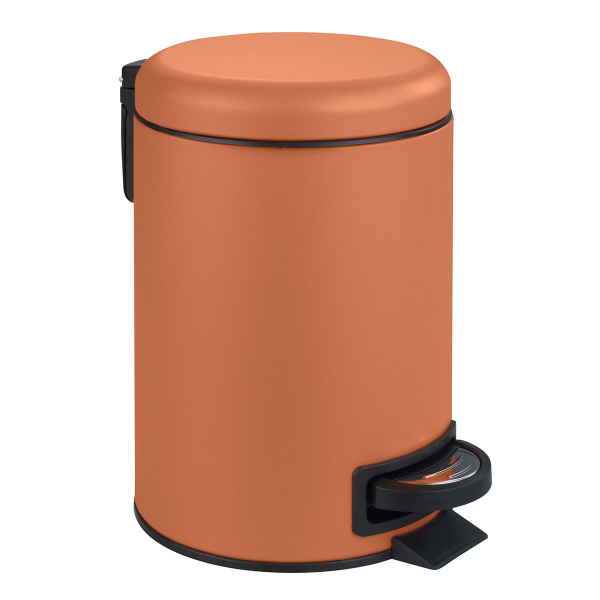 Κάδος Απορριμμάτων Μπάνιου (Φ15x20) Wenko 3lt Leman Terracotta 24634100