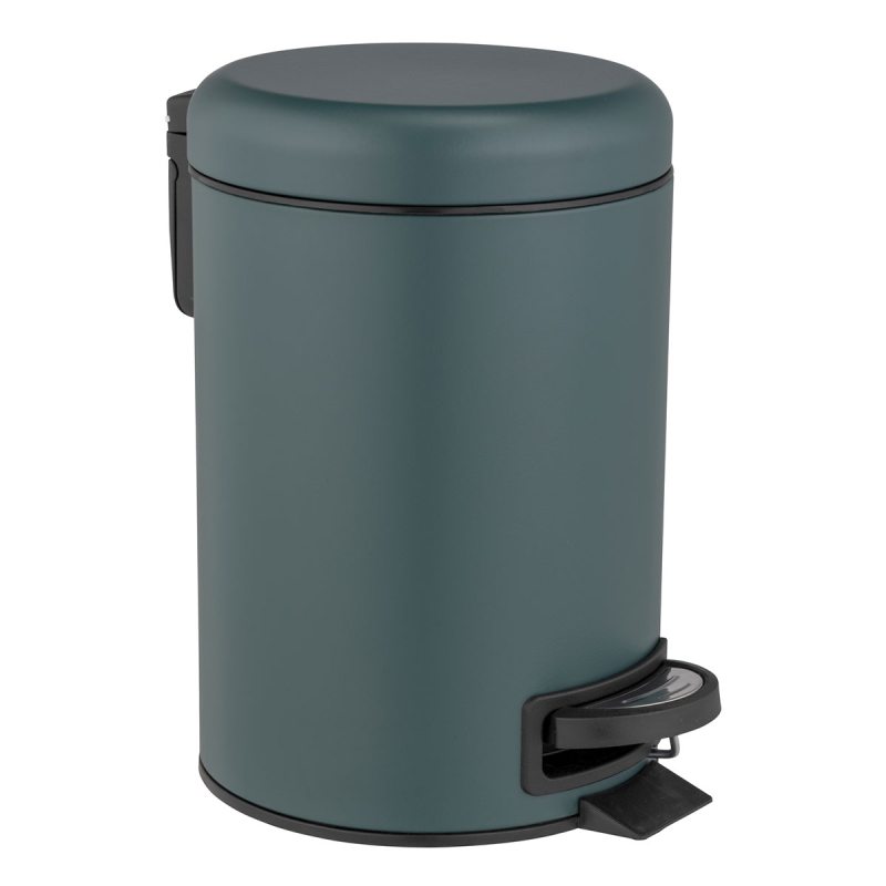 Κάδος Απορριμμάτων Μπάνιου (Φ15x20) Wenko 3lt Leman Dark Green 25154100