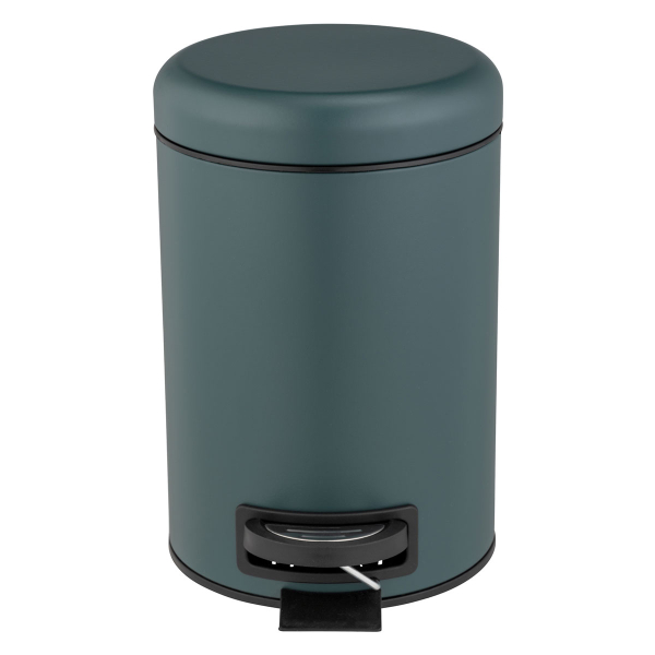 Κάδος Απορριμμάτων Μπάνιου (Φ15x20) Wenko 3lt Leman Dark Green 25154100