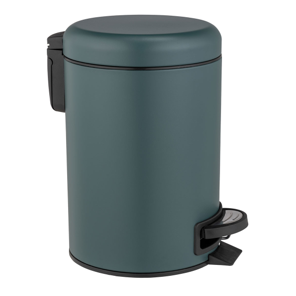 Κάδος Απορριμμάτων Μπάνιου (Φ15x20) Wenko 3lt Leman Dark Green 25154100