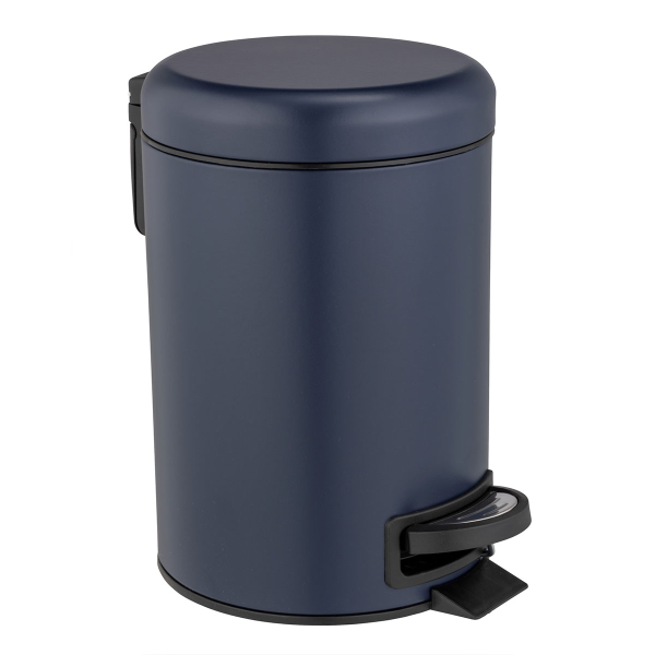 Κάδος Απορριμμάτων Μπάνιου (Φ15x20) Wenko 3lt Leman Dark blue 25153100