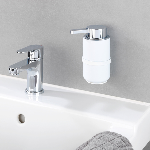 Dispenser Μπάνιου Τοίχου 250ml (Φ6.8x13) Wenko Woya White 54655100