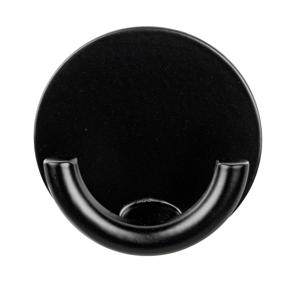 Κρεμαστράκι Αυτοκόλλητο (Φ5.3x2.5) Wenko Rondo Black 25657100