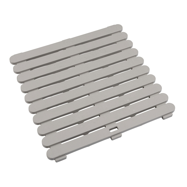 Πλαστική Πλατφόρμα Μπάνιου/Duckboard (55x55x3) Wenko Taupe 25966100