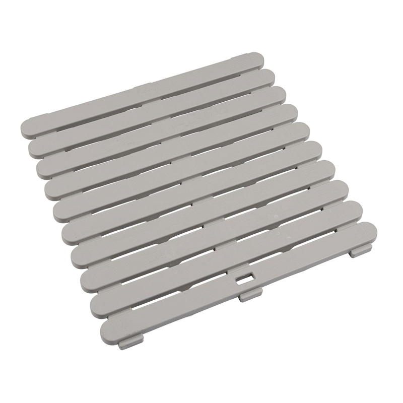 Πλαστική Πλατφόρμα Μπάνιου/Duckboard (55x55x3) Wenko Taupe 25966100