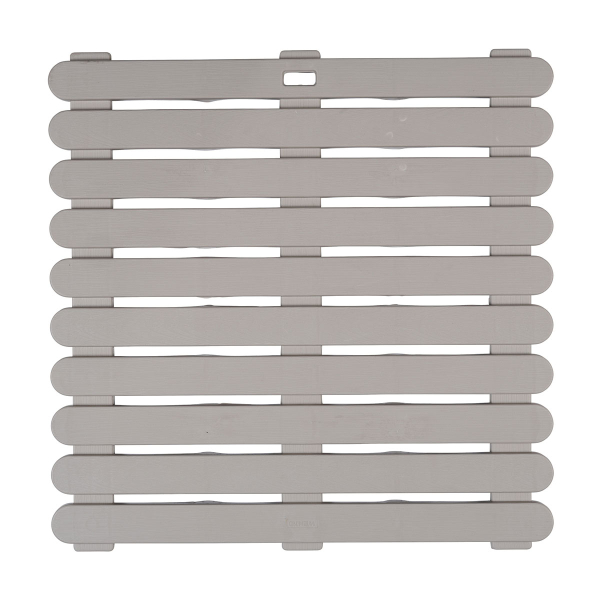 Πλαστική Πλατφόρμα Μπάνιου/Duckboard (55x55x3) Wenko Taupe 25966100