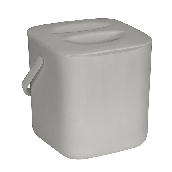 Οικιακός Κάδος Κομποστοποίησης (22.4x18.3x24.4) Wenko 3lt Sieve Grey 54905100