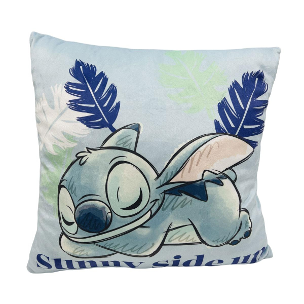 Διακοσμητικό Μαξιλάρι Βελουτέ 2 Όψεων (38x38) Dimcol Stitch 612 Pale Blue