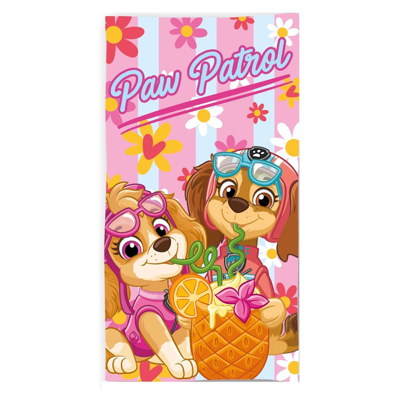 Παιδική Πετσέτα Θαλάσσης Microfiber (70x140) Dimcol Paw Patrol 002 Baby Pink