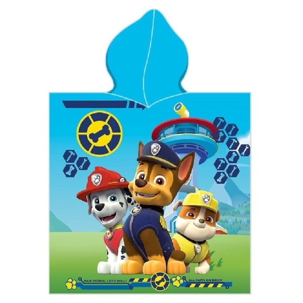 Παιδικό Πόντσο (50x100) Dimcol Paw Patrol 203 Sky Blue