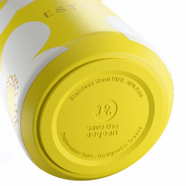 Ποτήρι Θερμός 500ml Estia Save The Aegean Pulse Yellow Daisy 01-42653