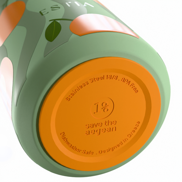 Ποτήρι Θερμός 360ml Estia Save The Aegean Lens Peach Garden 01-43100