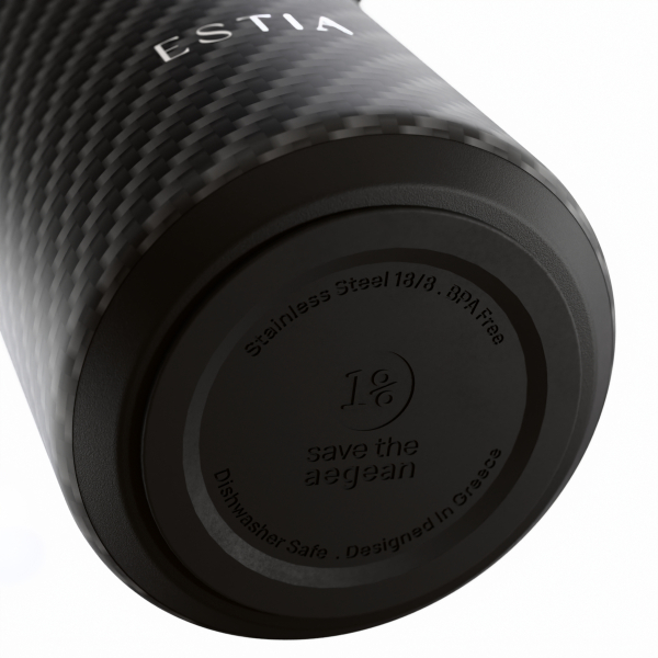 Ποτήρι Θερμός 500ml Estia Save The Aegean Pulse Carbon Fibre 01-47931