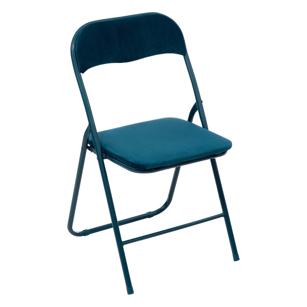 Πτυσσόμενη Καρέκλα Κουζίνας (44x45x79) F-V Velours Bleu 164715D