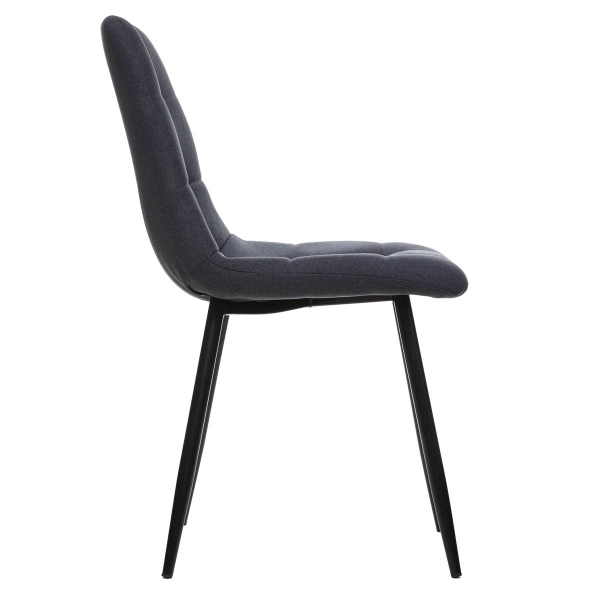 Καρέκλα Τραπεζαρίας (44x55x83.5) A-S Sirac Dark Grey 184905B