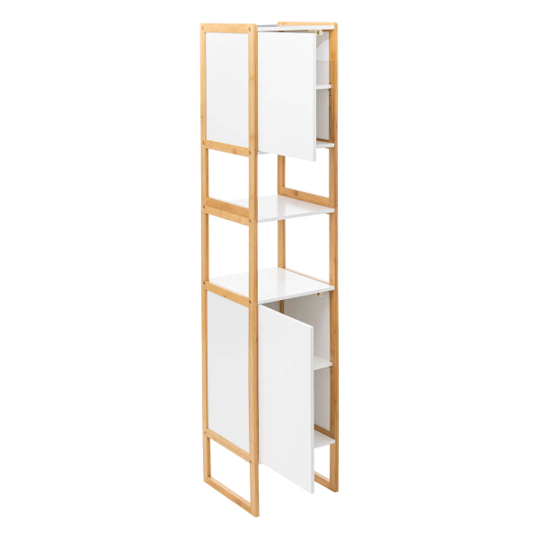 Στήλη Μπάνιου Με Ντουλάπια (33x33x170) F-V Natureo White 174890A