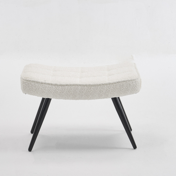 Υποπόδιο Μπουκλέ (60x40x38) Spitishop Ease White