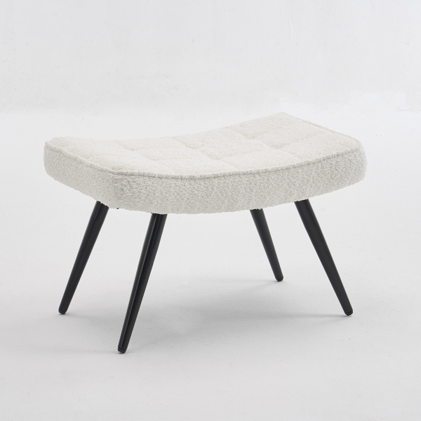Υποπόδιο Μπουκλέ (60x40x38) Spitishop Ease White