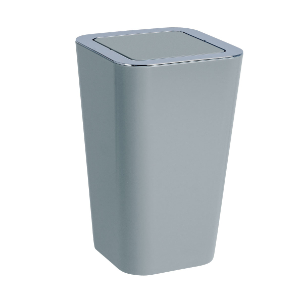 Κάδος Απορριμμάτων Μπάνιου (Φ18.5x36.5) Wenko 6lt Candy Grey 24163100