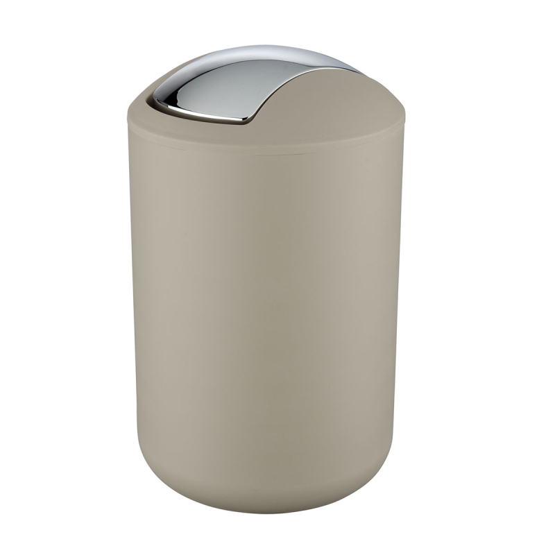 Κάδος Απορριμμάτων Μπάνιου (Φ19.5x31) Wenko 6.5lt Brasil Taupe 21212100