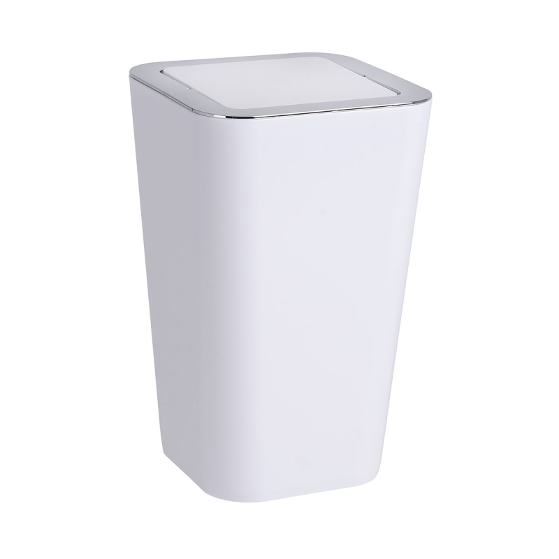 Κάδος Απορριμμάτων Μπάνιου (Φ18.5x36.5) Wenko 6lt Candy White 22464100